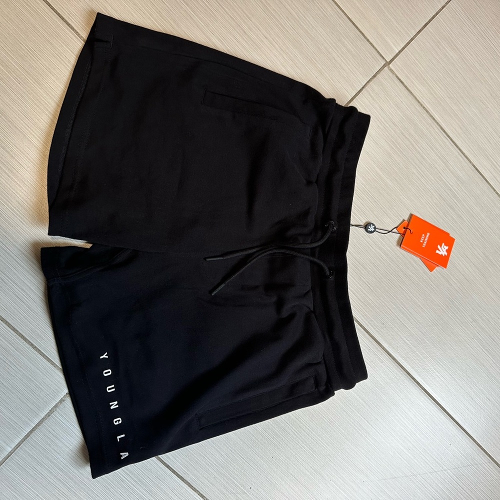YoungLA Jet Black Perfect Shorts
